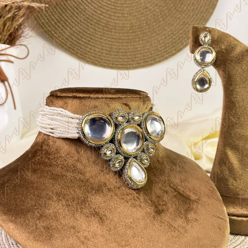 Aurora Drop Kundan Choker