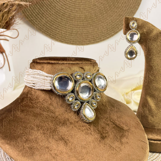 Aurora Drop Kundan Choker