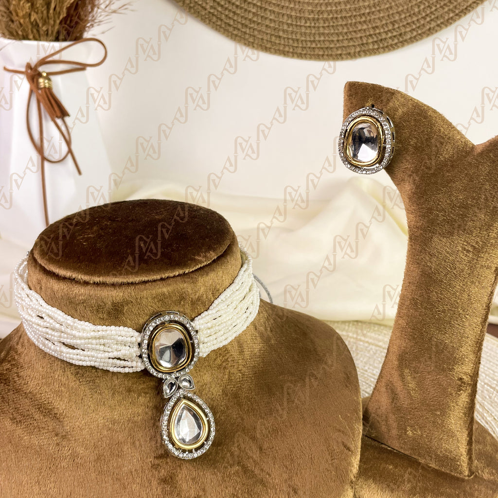 Stellar Drop Kundan Choker