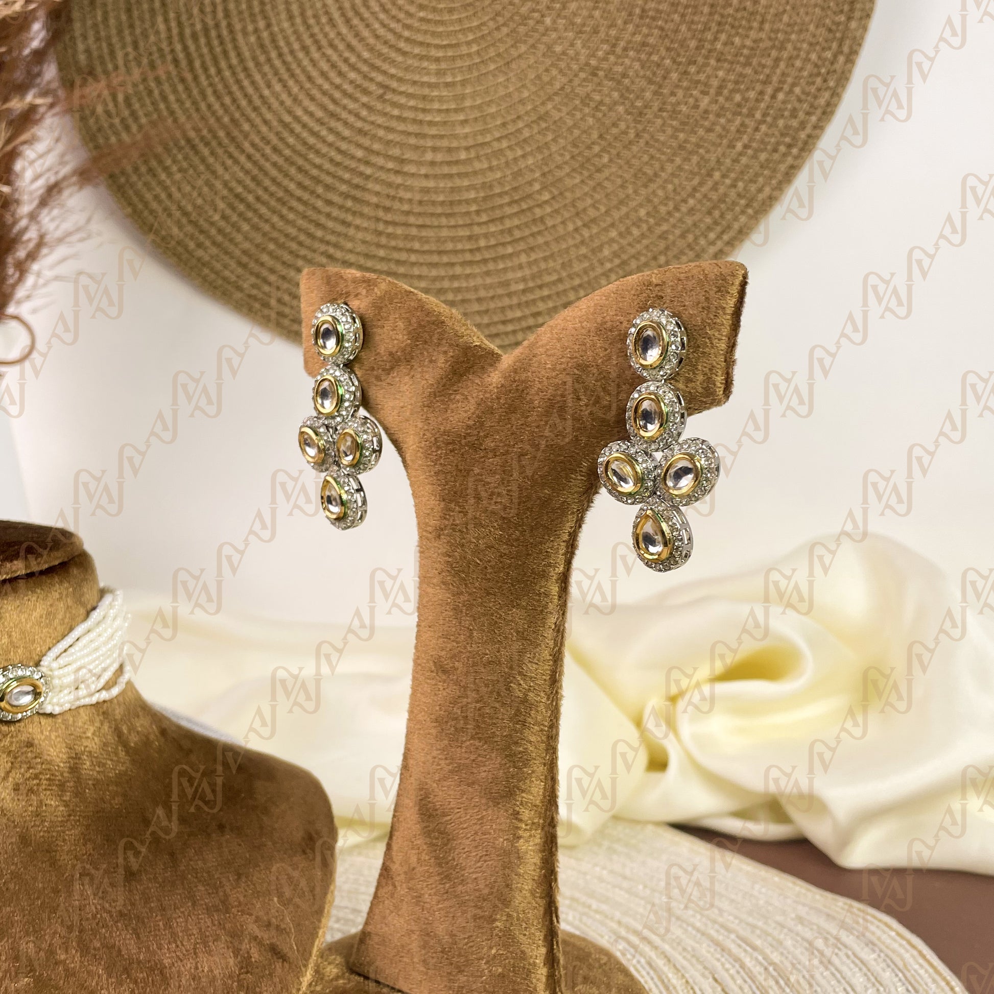 Amber Veil Kundan Choker