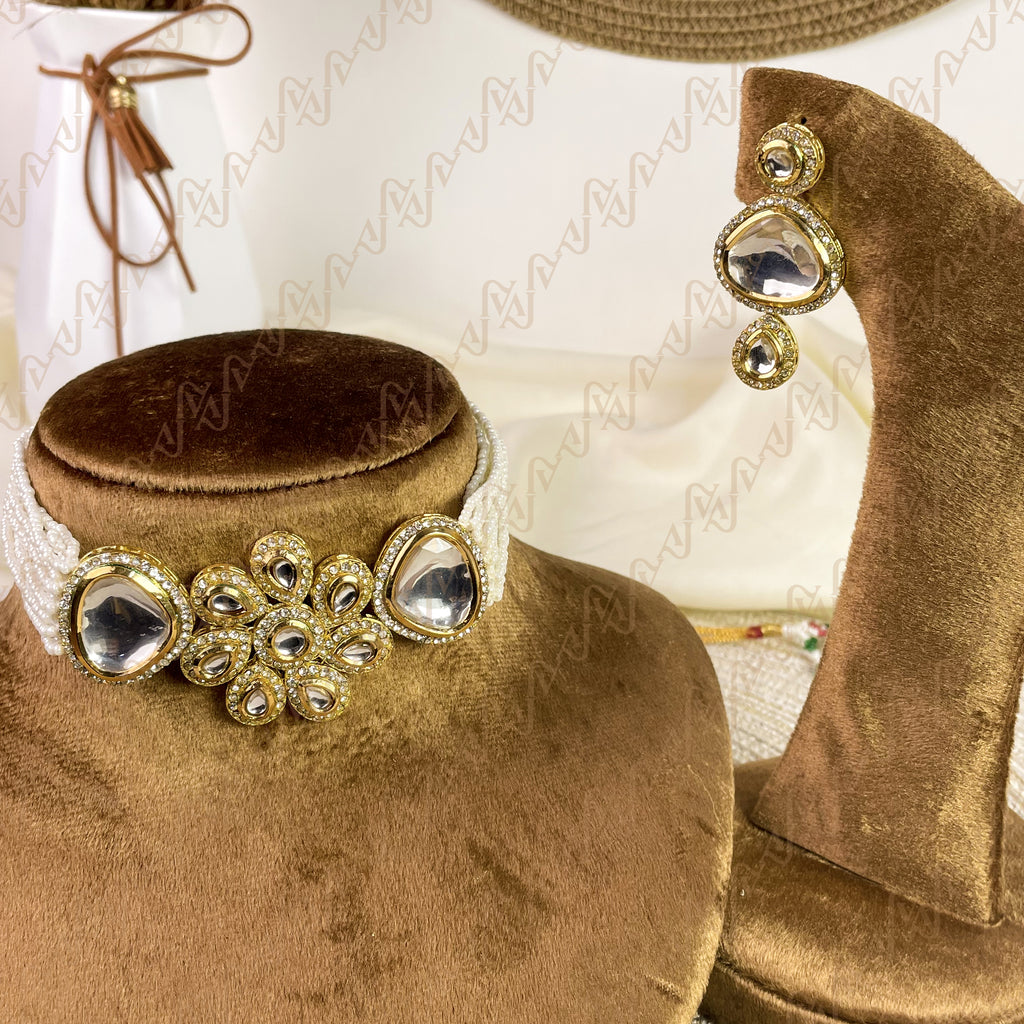 Floral Grace Kundan Choker