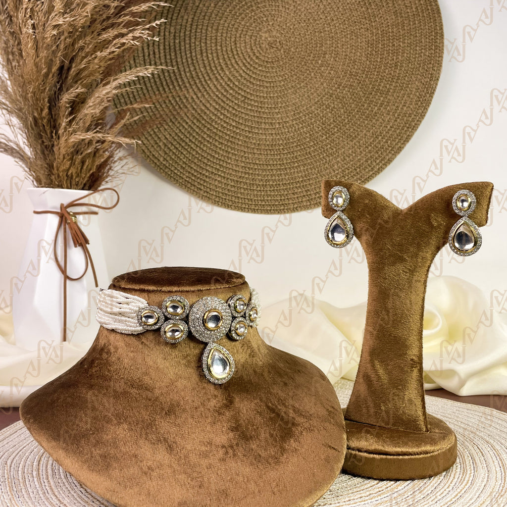 Mirror Bloom Kundan Choker