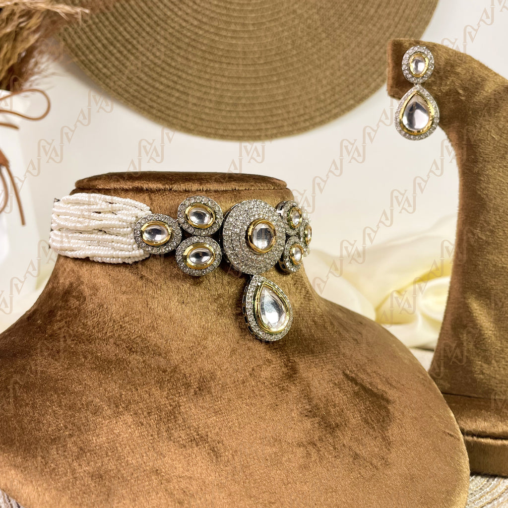 Mirror Bloom Kundan Choker