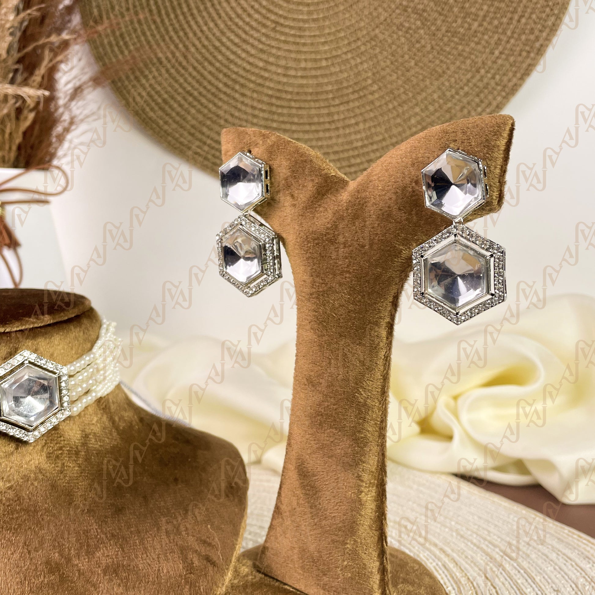 Prism Bloom Kundan Choker