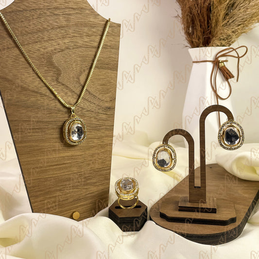 Royal Shine Kundan Combo Set