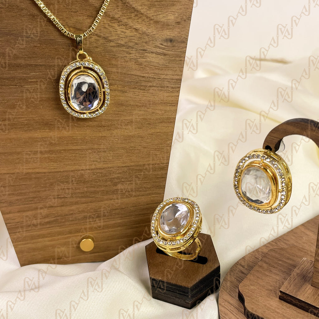 Royal Shine Kundan Combo Set