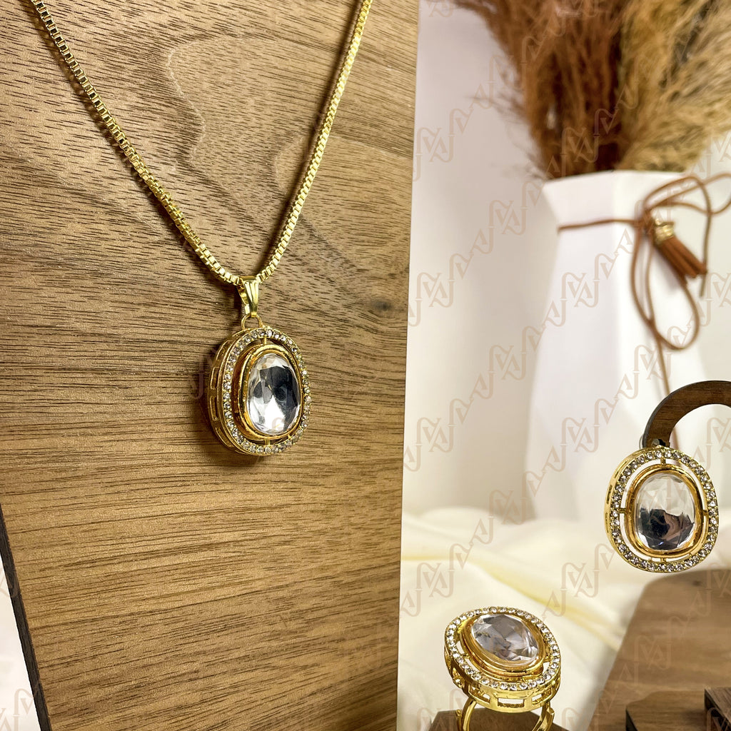 Royal Shine Kundan Combo Set