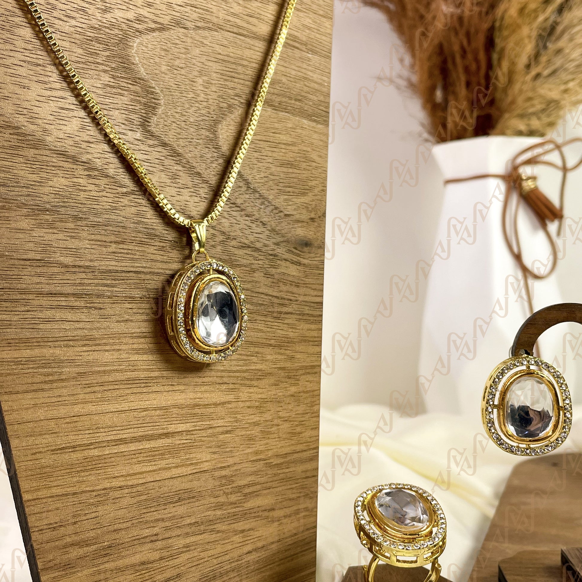 Royal Shine Kundan Combo Set