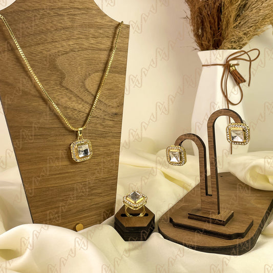 Pearl Touch Kundan Combo Set