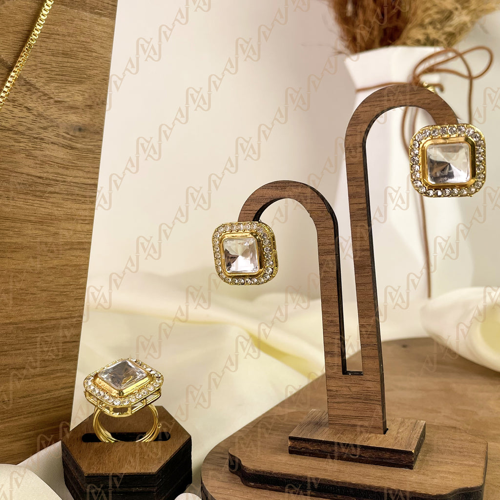 Pearl Touch Kundan Combo Set