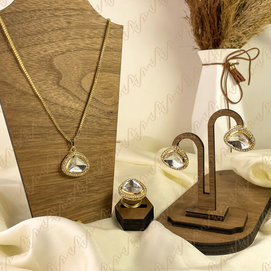 Classic Spark Kundan Combo Set