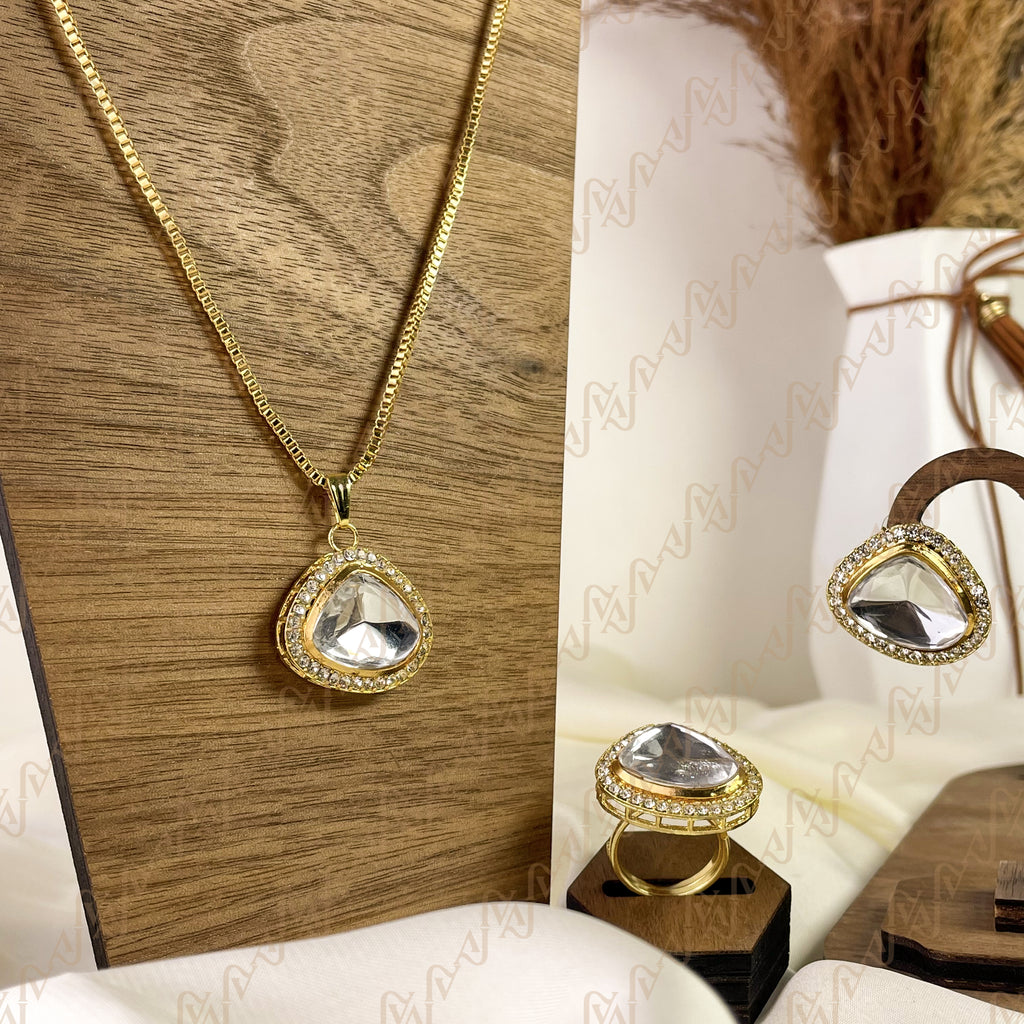 Classic Spark Kundan Combo Set