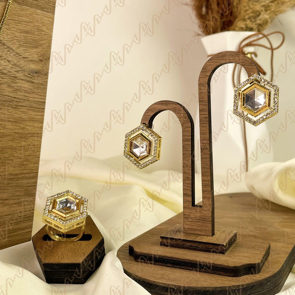 Diamond Gleam Kundan Combo Set