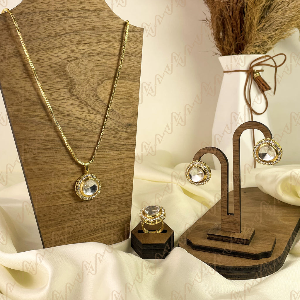 Pure Glow Kundan Combo Set