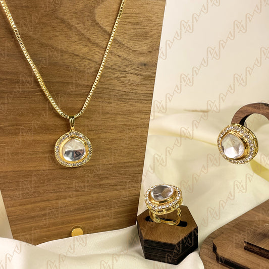 Pure Glow Kundan Combo Set