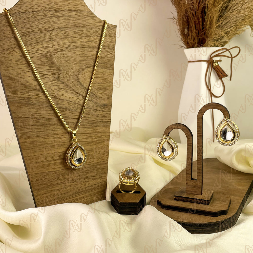 Regal Shine Kundan Combo Set