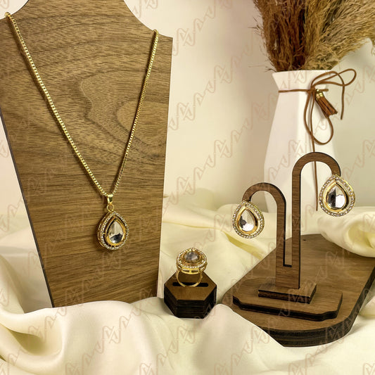 Regal Shine Kundan Combo Set