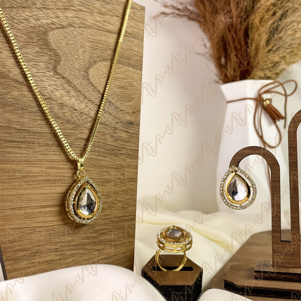 Regal Shine Kundan Combo Set