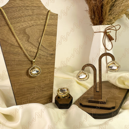 Timeless Sparkle Kundan Combo Set