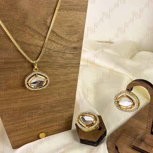 Timeless Sparkle Kundan Combo Set