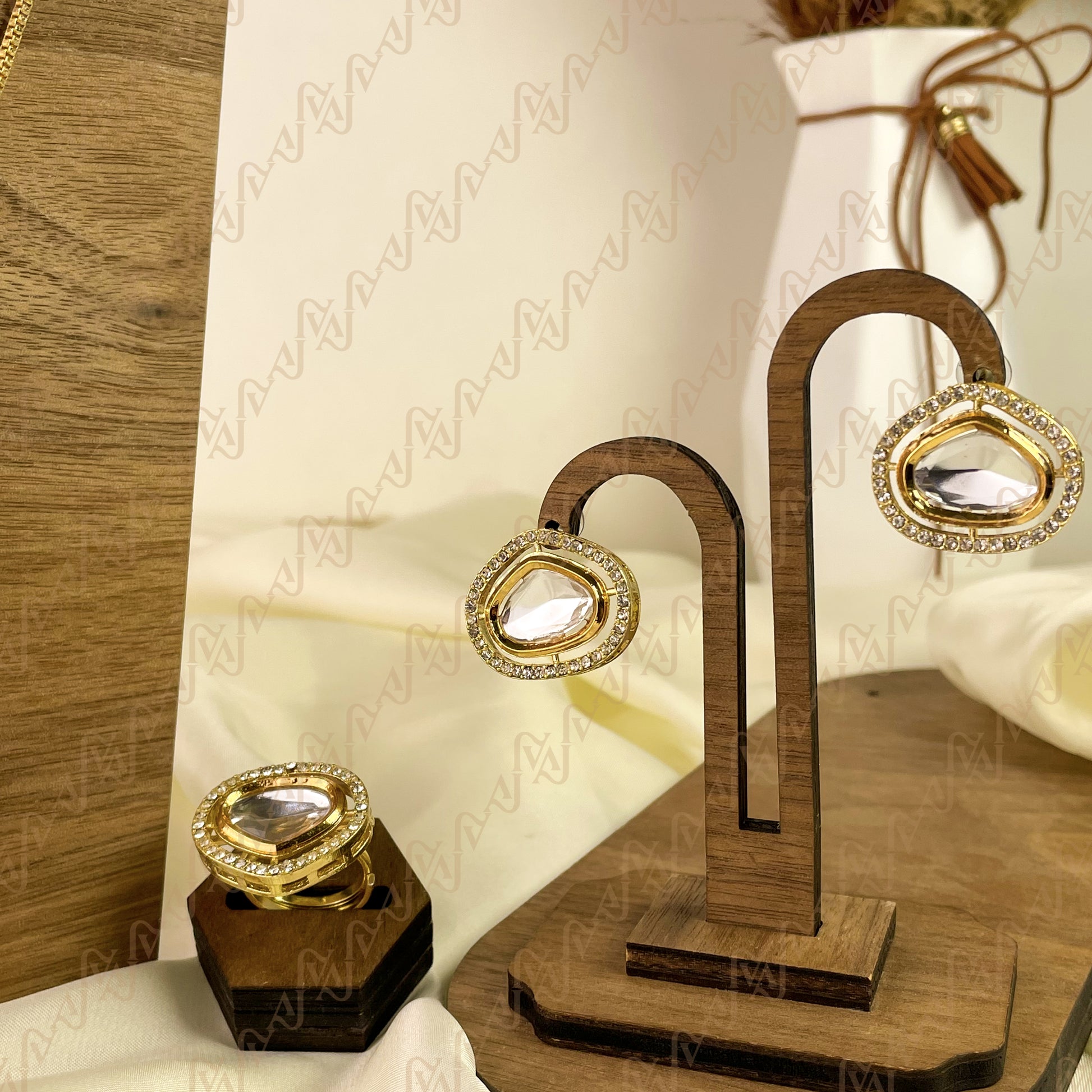 Timeless Sparkle Kundan Combo Set