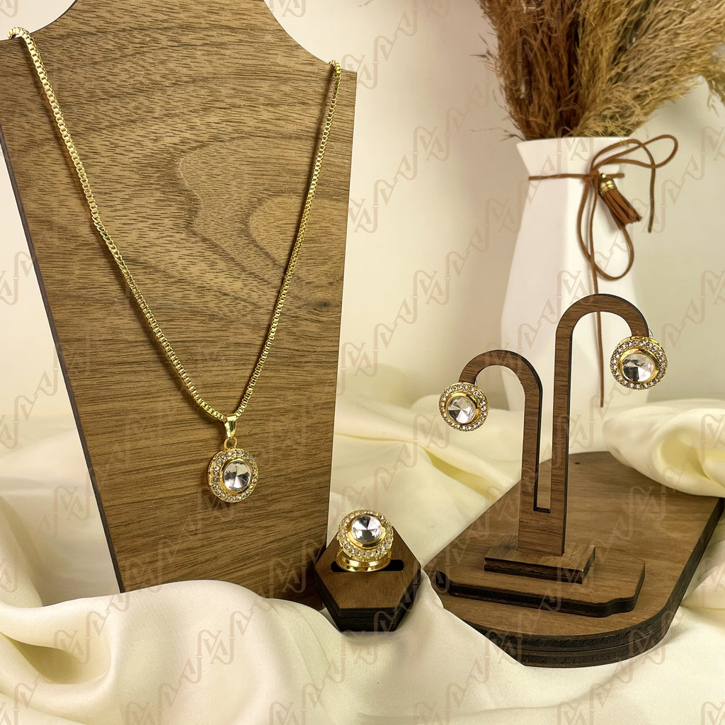 Grace Glow Kundan Combo Set