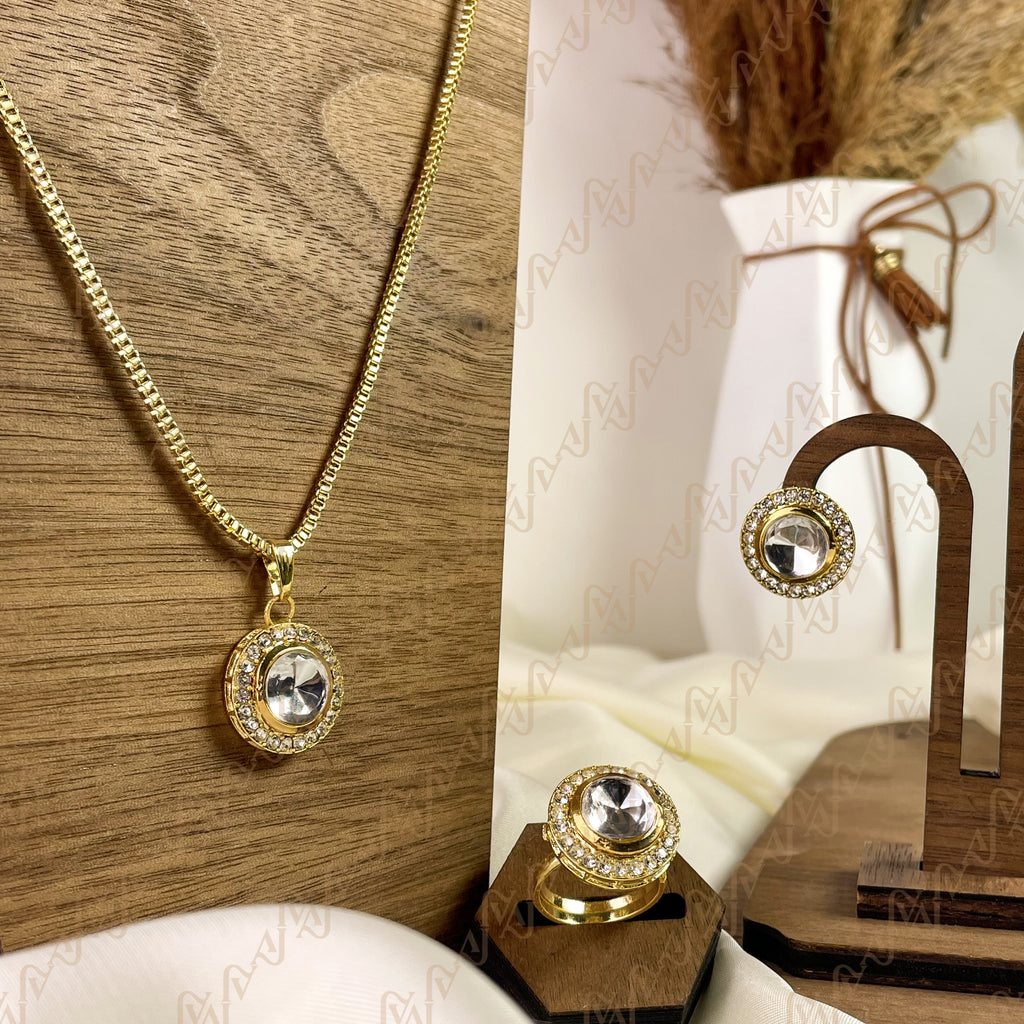 Grace Glow Kundan Combo Set