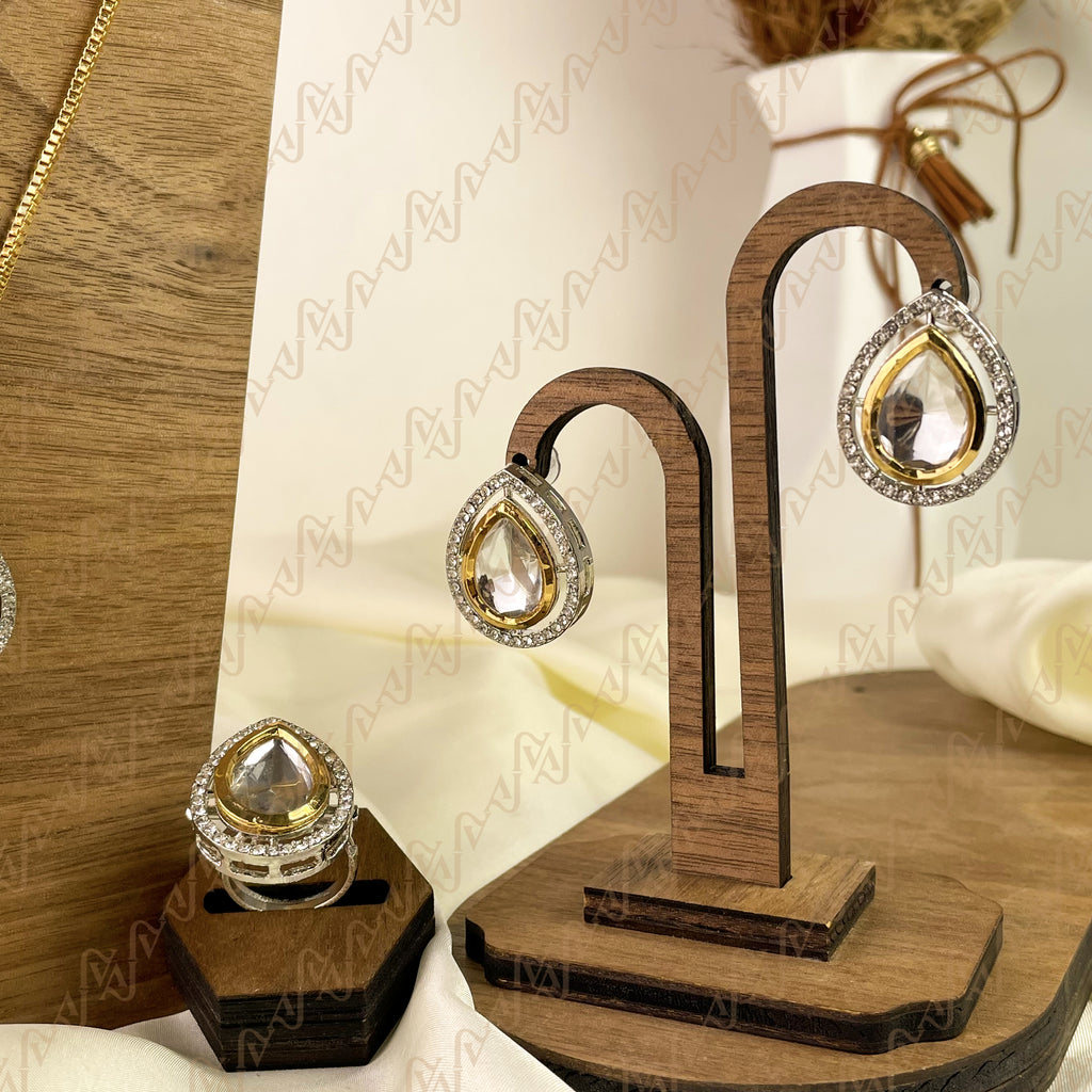 Crown Spark Kundan Combo Set