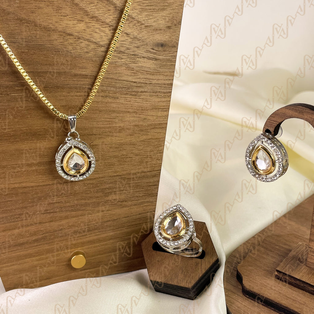 Elite Shine Kundan Combo Set