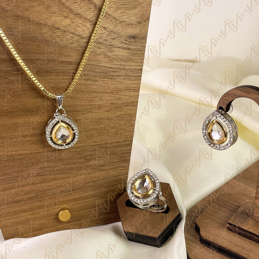 Elite Shine Kundan Combo Set