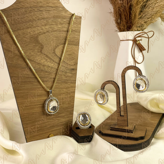 Luxe Glow Kundan Combo Set