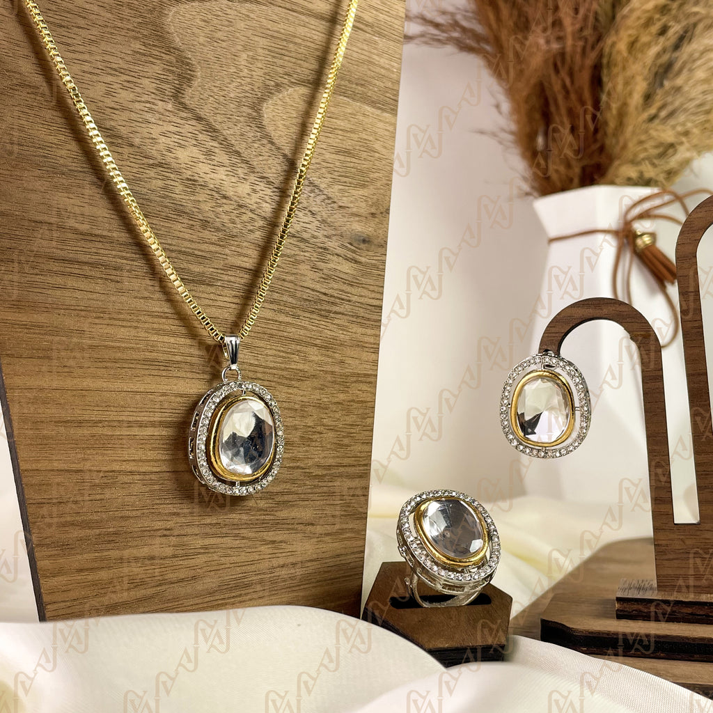 Luxe Glow Kundan Combo Set