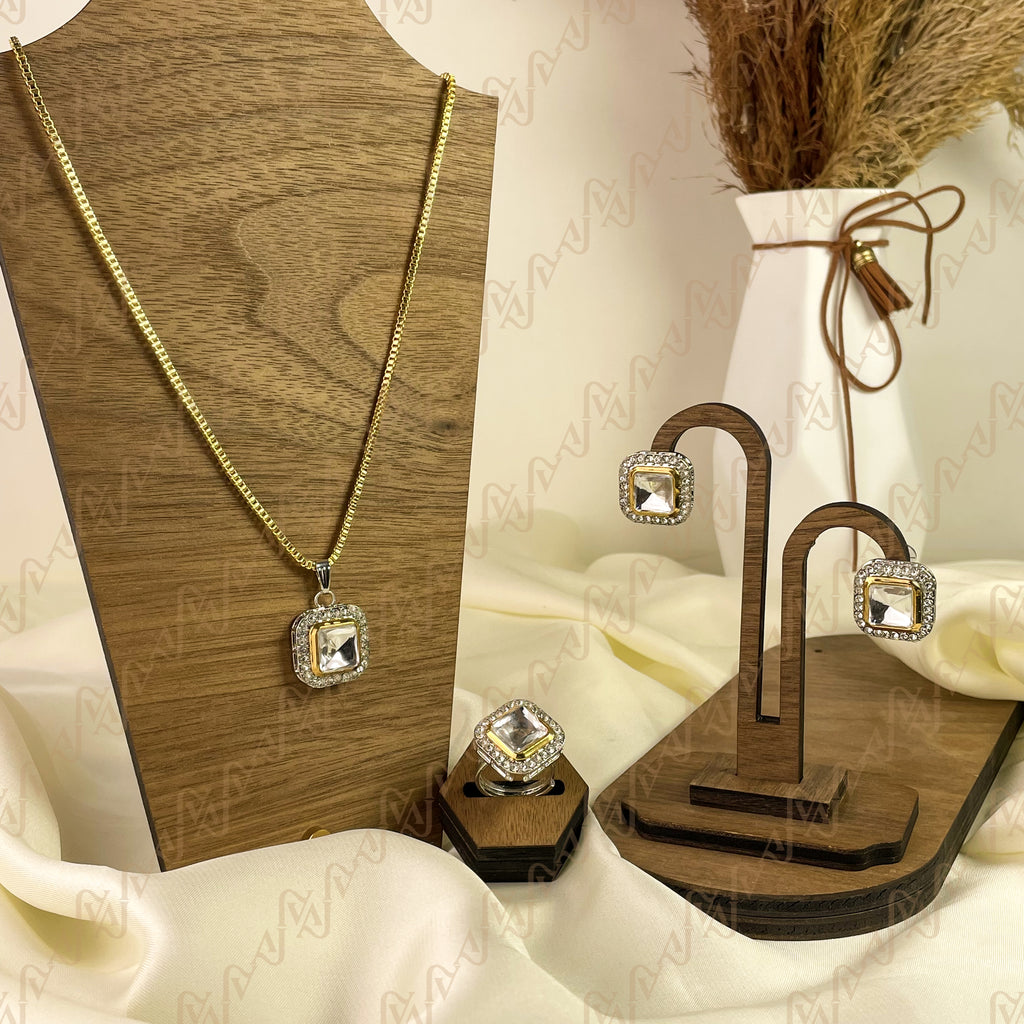 Dazzle Glow Kundan Combo Set