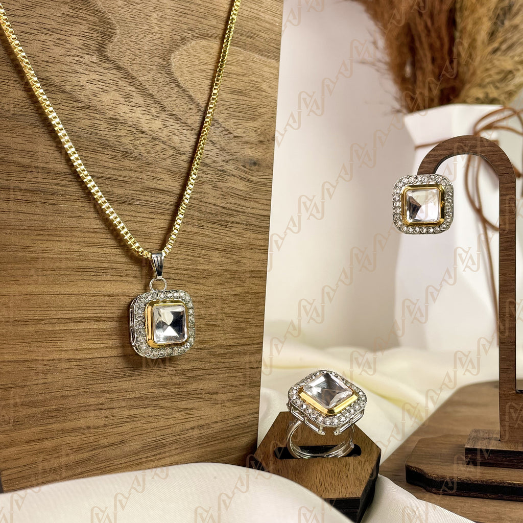 Dazzle Glow Kundan Combo Set