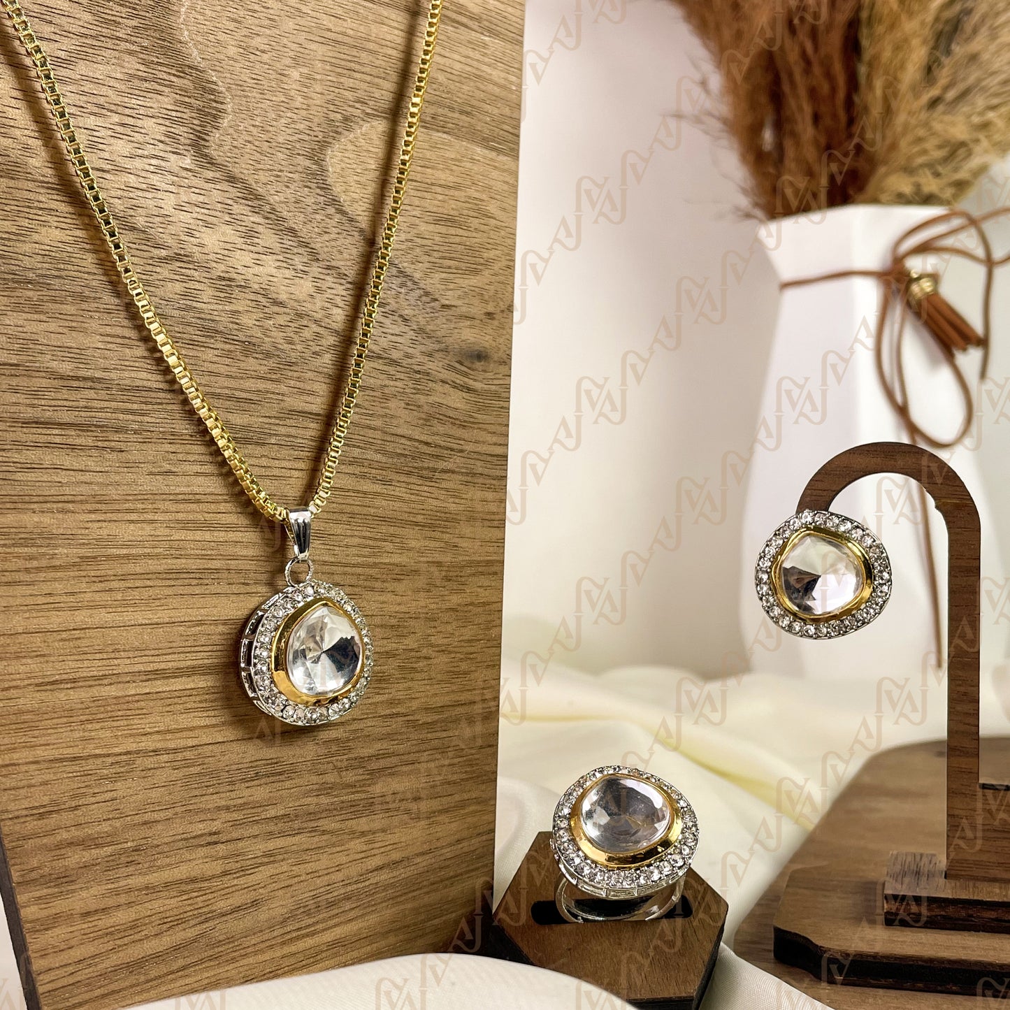 Grand Spark Kundan Combo Set