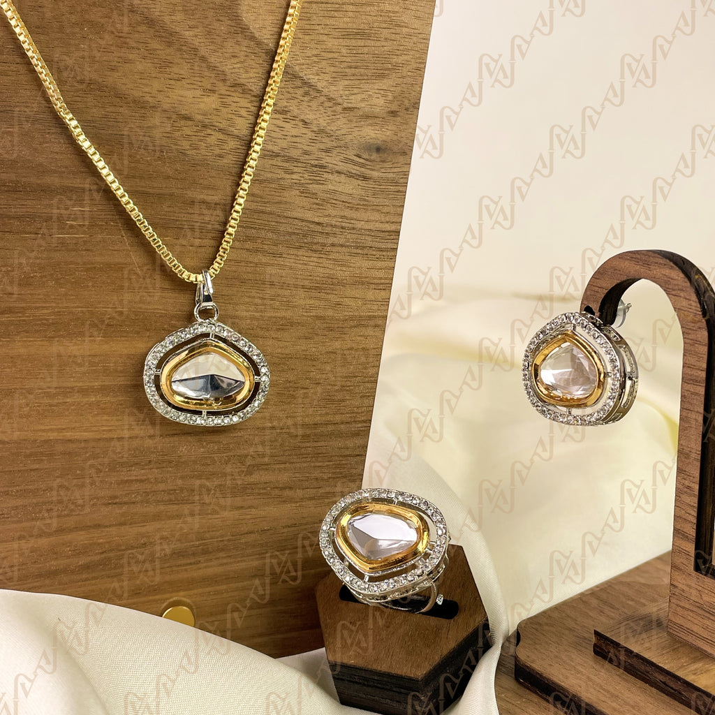 Precious Glow Kundan Combo Set