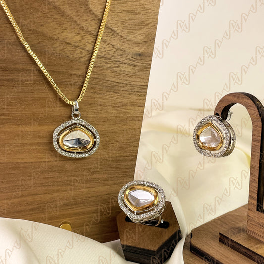 Precious Glow Kundan Combo Set