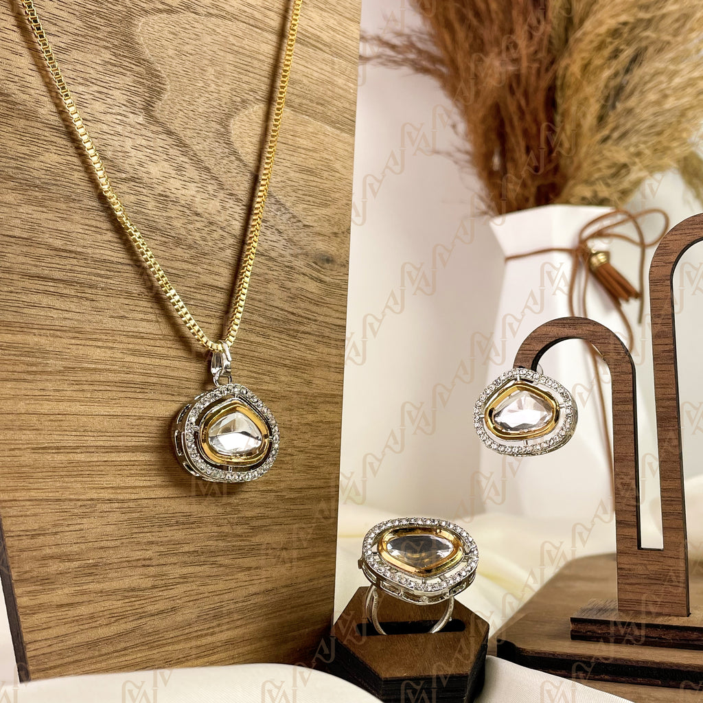 Precious Glow Kundan Combo Set