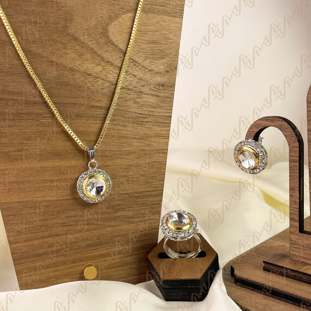 Charm Spark Kundan Combo Set