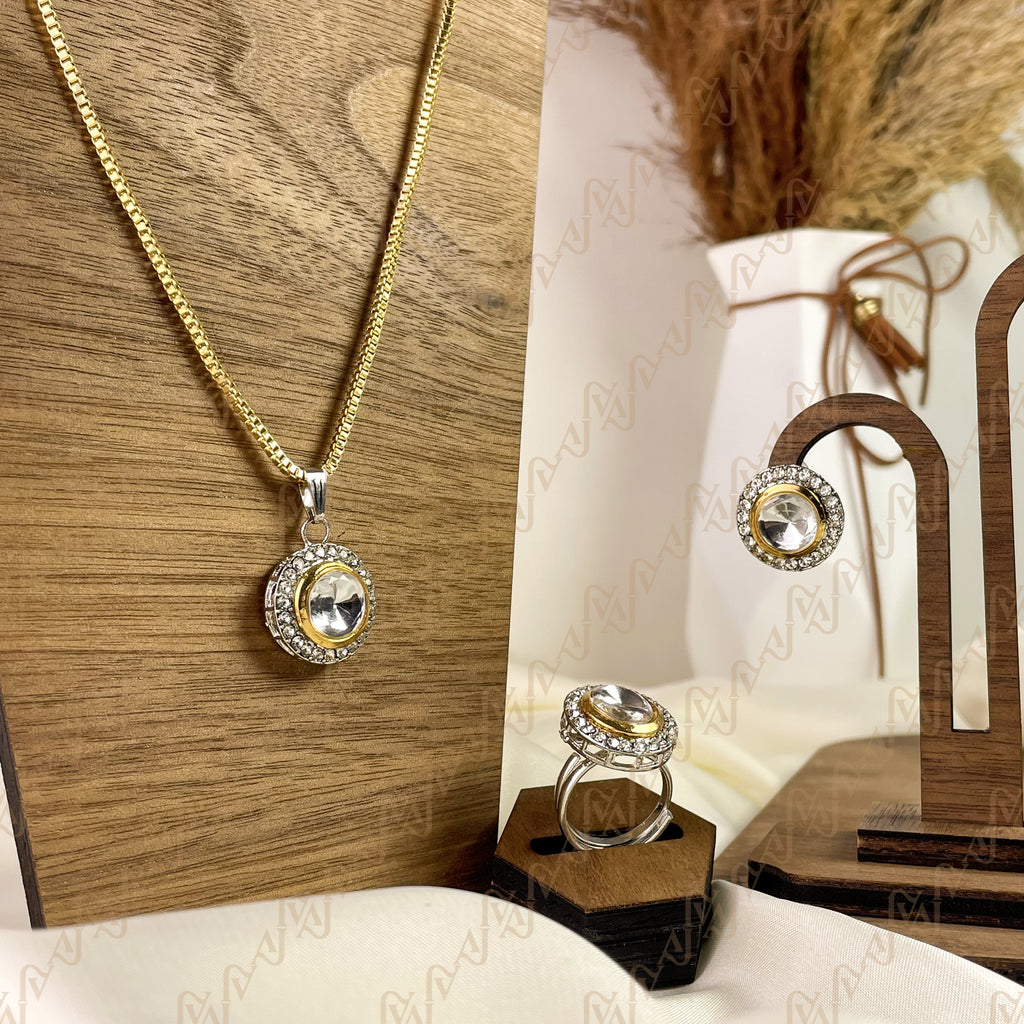 Charm Spark Kundan Combo Set