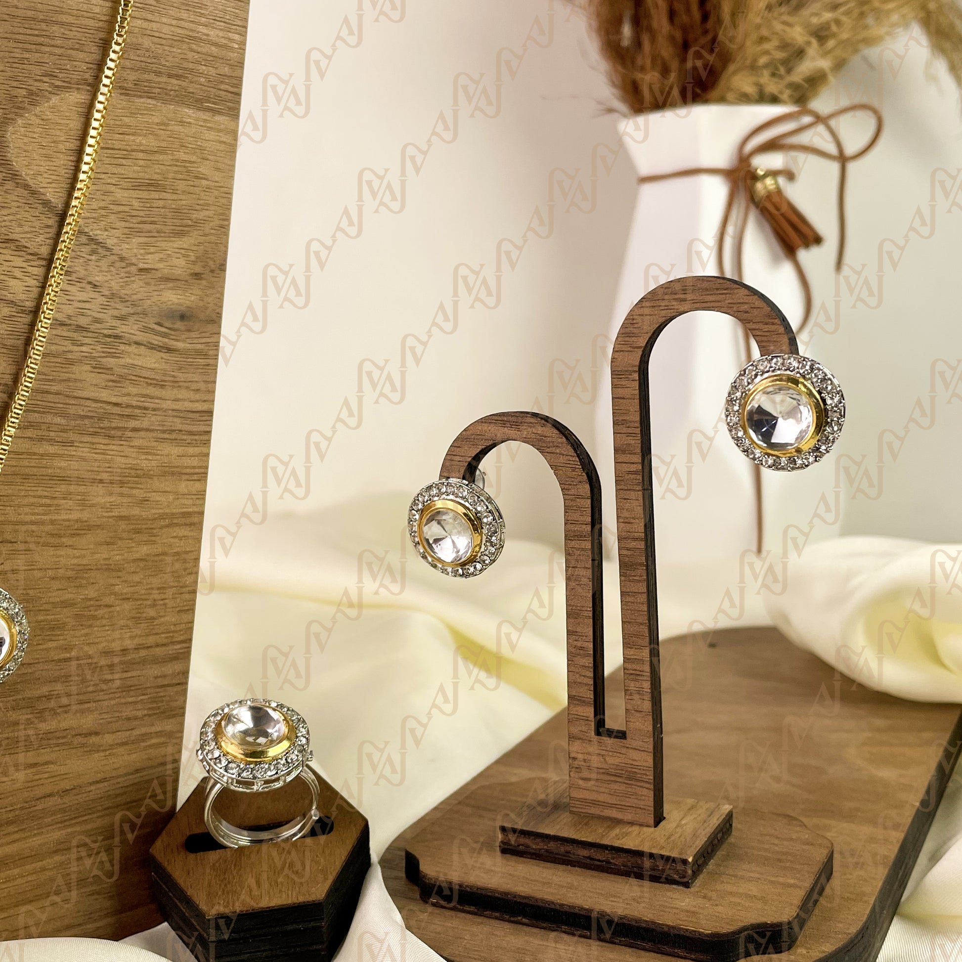 Charm Spark Kundan Combo Set