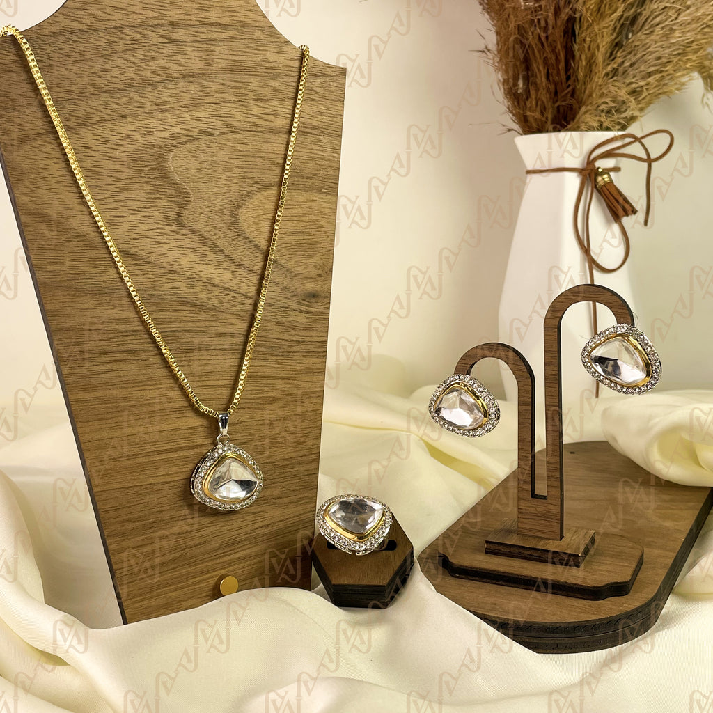 Jewel Shine Kundan Combo Set