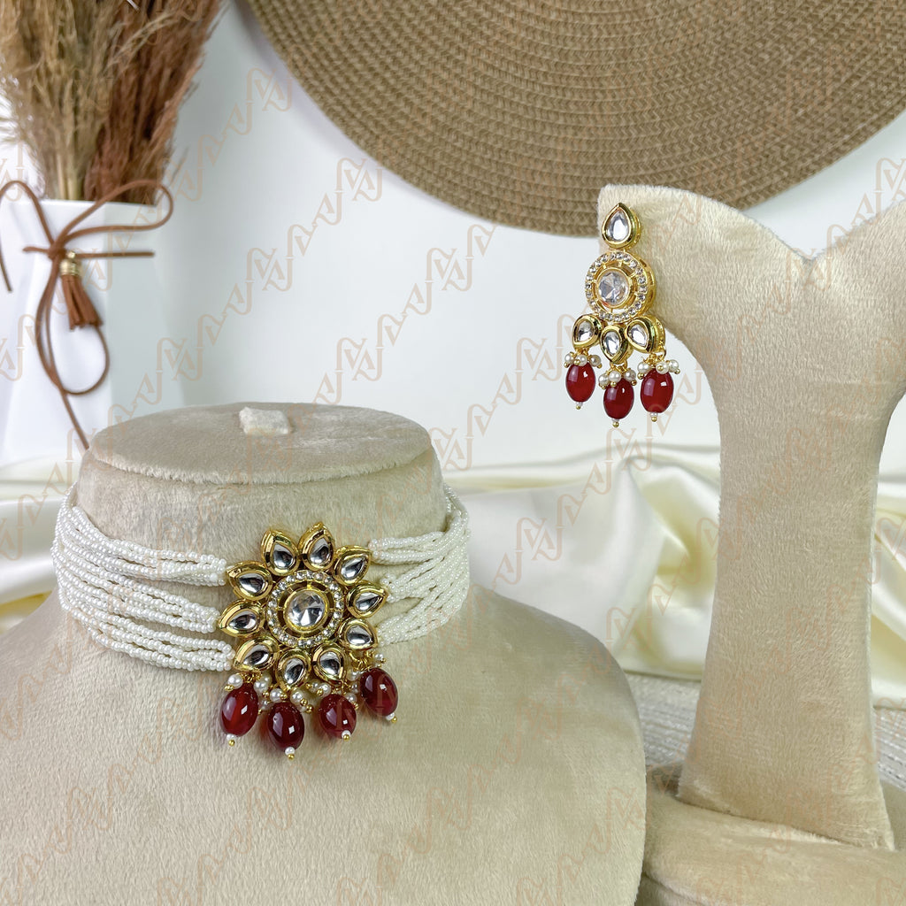 Divine Bloom Kundan Choker Set
