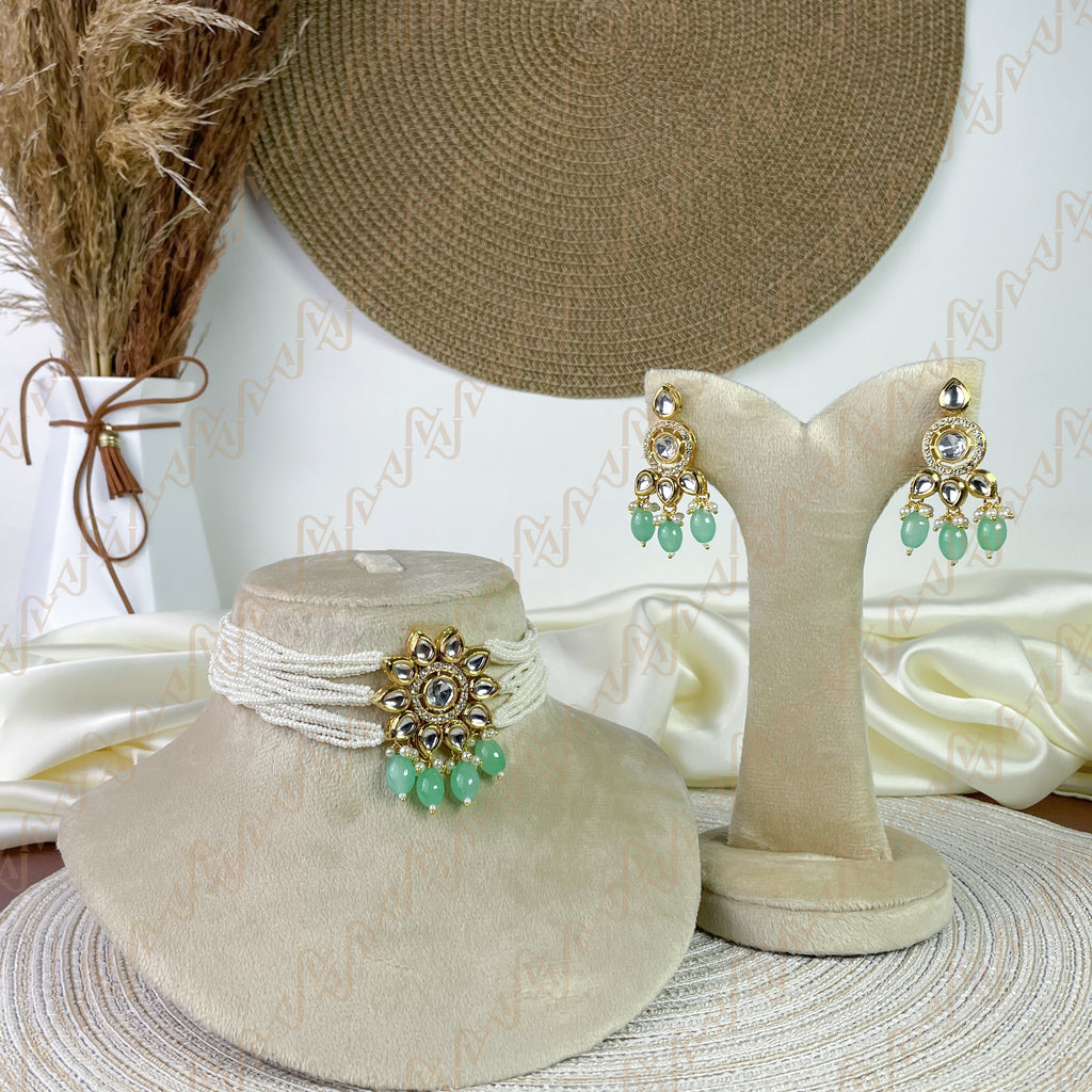 Divine Bloom Kundan Choker Set