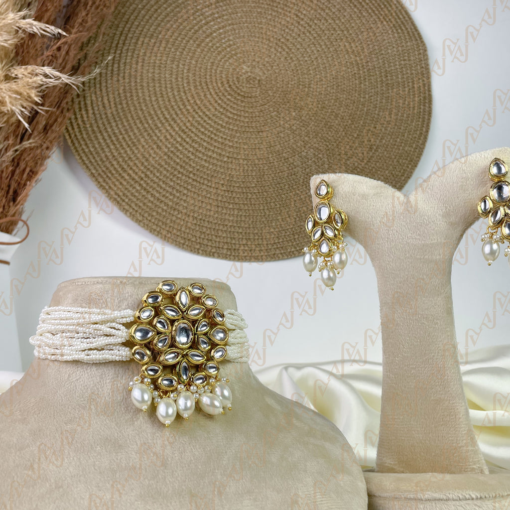 Celestial Bloom Kundan Choker Set