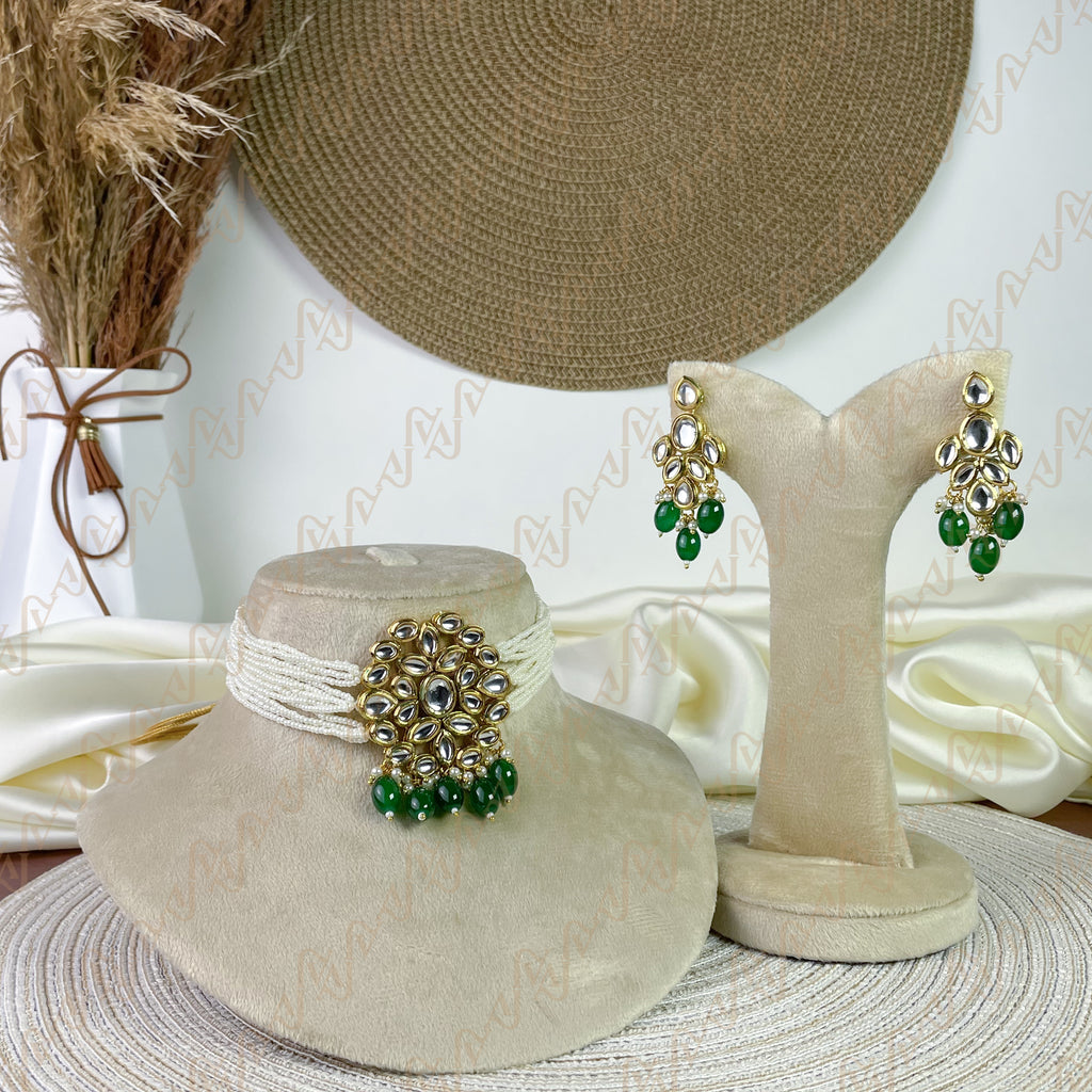 Celestial Bloom Kundan Choker Set