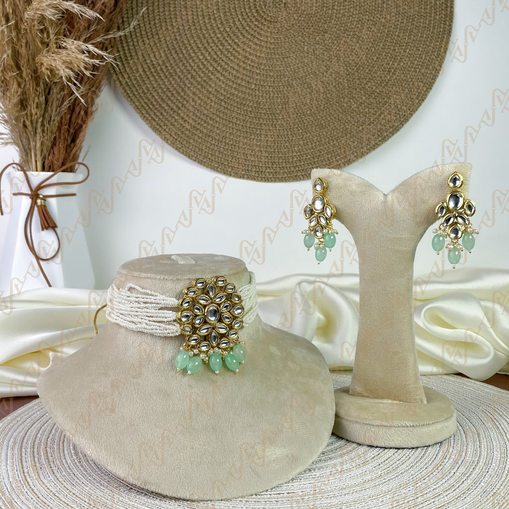 Celestial Bloom Kundan Choker Set