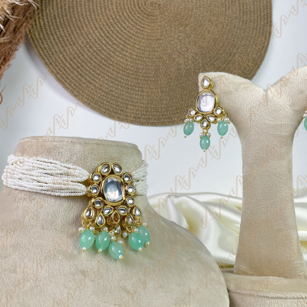 Pearl Symphony Kundan Choker Set