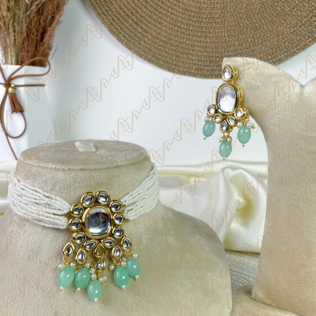 Pearl Symphony Kundan Choker Set