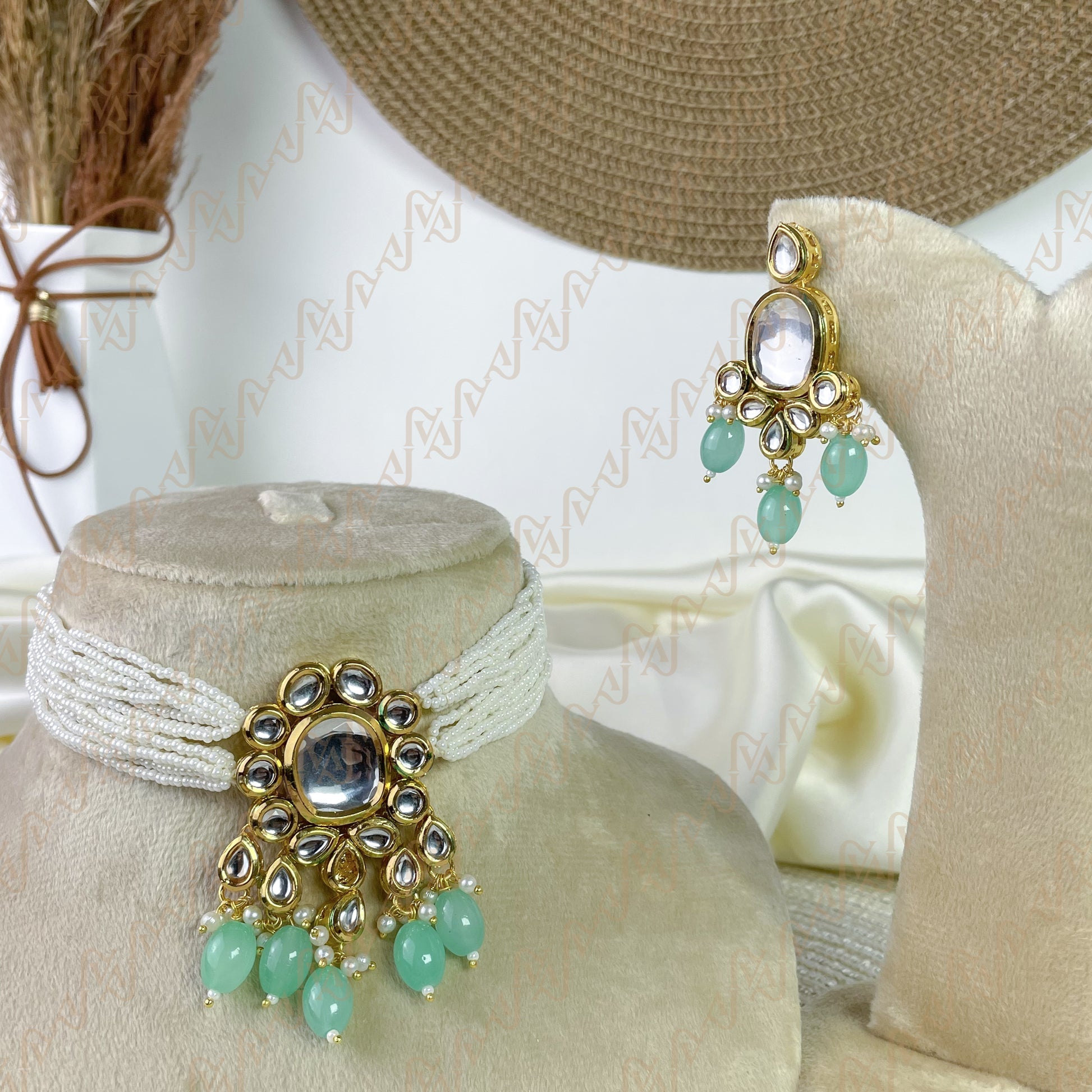 Pearl Symphony Kundan Choker Set